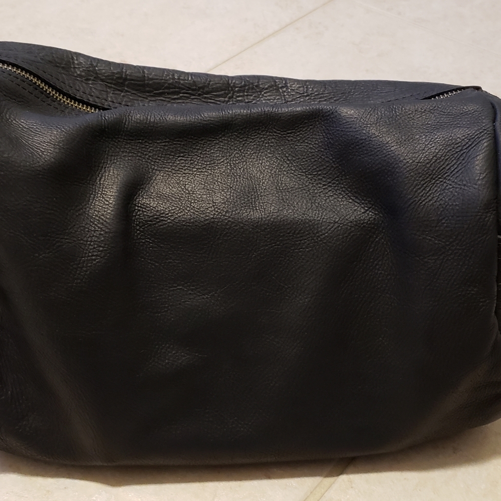 Rough and tumble leather bag